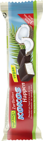 Obrázek Hořká čokoláda s kokosovou náplní 50 g RAPUNZEL