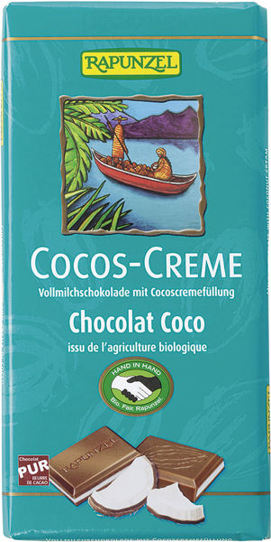 Obrázek Čokoláda s kokosovým krémem 100 g RAPUNZEL