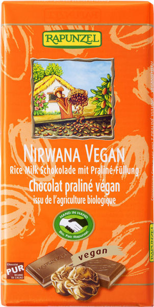Obrázek "Mléčná" rýžová čokoláda Nirwana 100 g RAPUNZEL