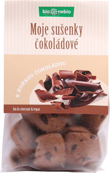 Obrázek Moje sušenky čokoládové 130 g BIONEBIO