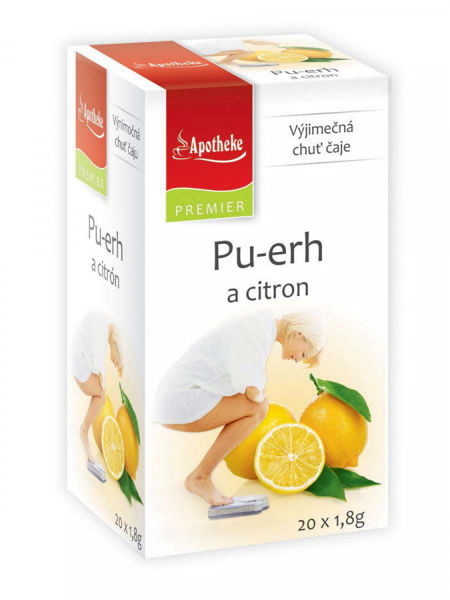 Obrázek Pu-erh a citrón čaj 20 x 1,8g APOTHEKE