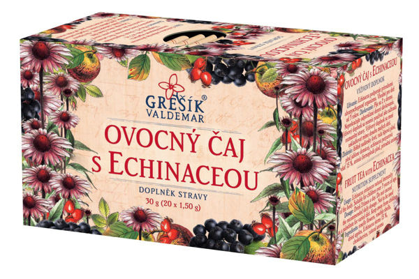 Obrázek Grešík Ovocný čaj s echinaceou 20 x 1,5 g