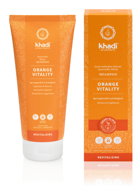 Obrázek Elixír šampon Pomeranč vitalita 200 ml Khadi