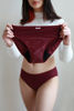 Obrázek Menstruační kalhotky Klasické s krajkou bordó SAYU