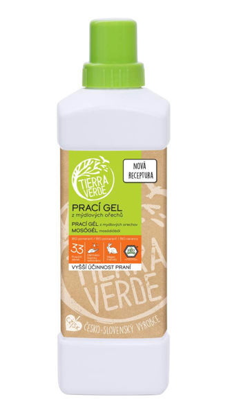 Obrázek Prací gel z mýdlových ořechů s BIO pomerančovou silicí Tierra Verde