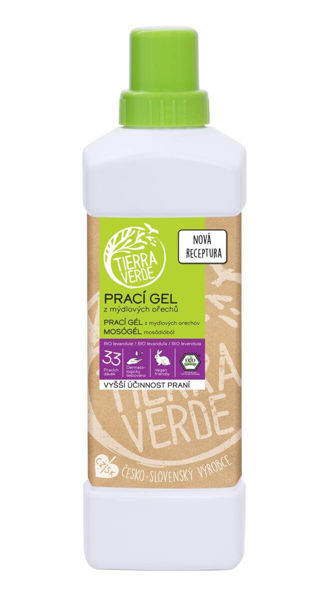 Obrázek Prací gel z mýdlových ořechů s BIO levandulovou silicí Tierra Verde